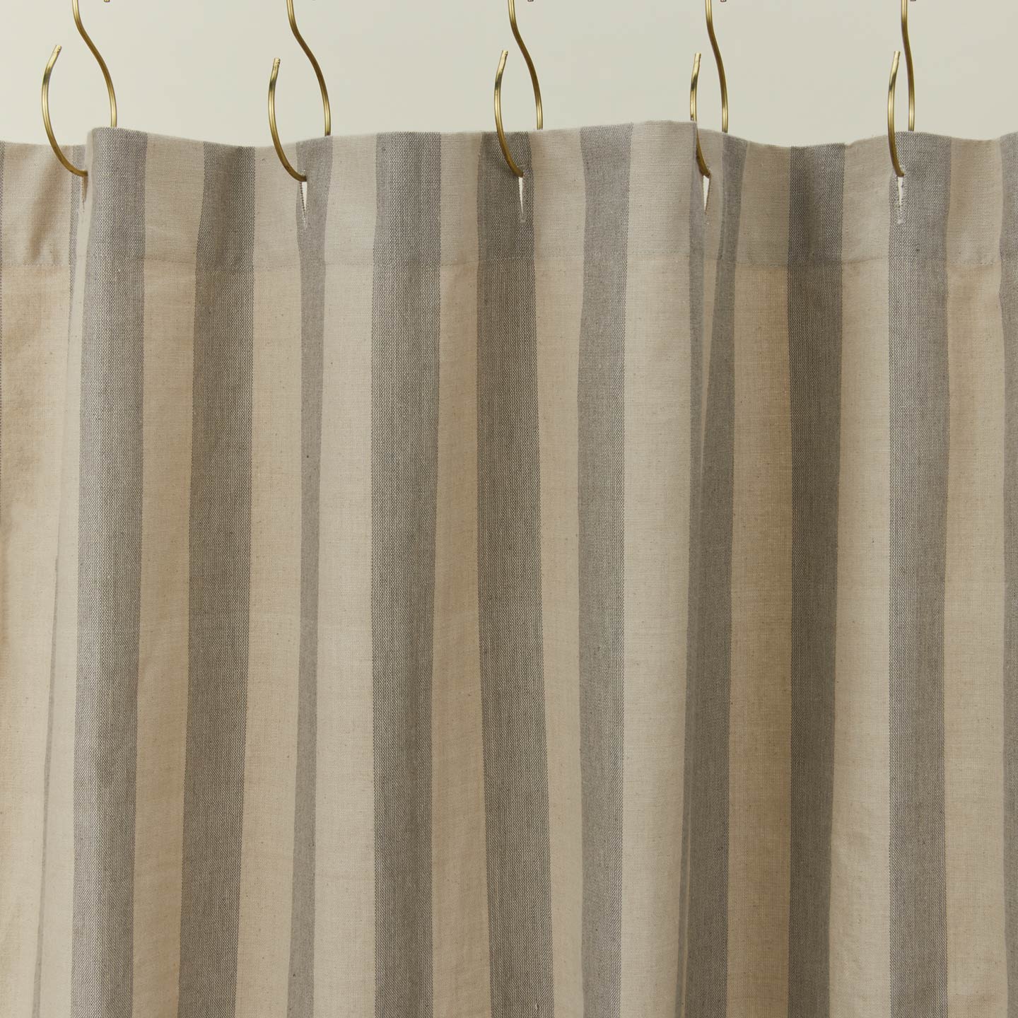 Essential Striped Shower Curtain light grey / dark grey