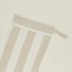 Detailed view of Essential Striped Stocking - Ivory/Flax
