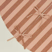 Detailed view of Essential Striped Tree Skirt - Blush/Terracotta