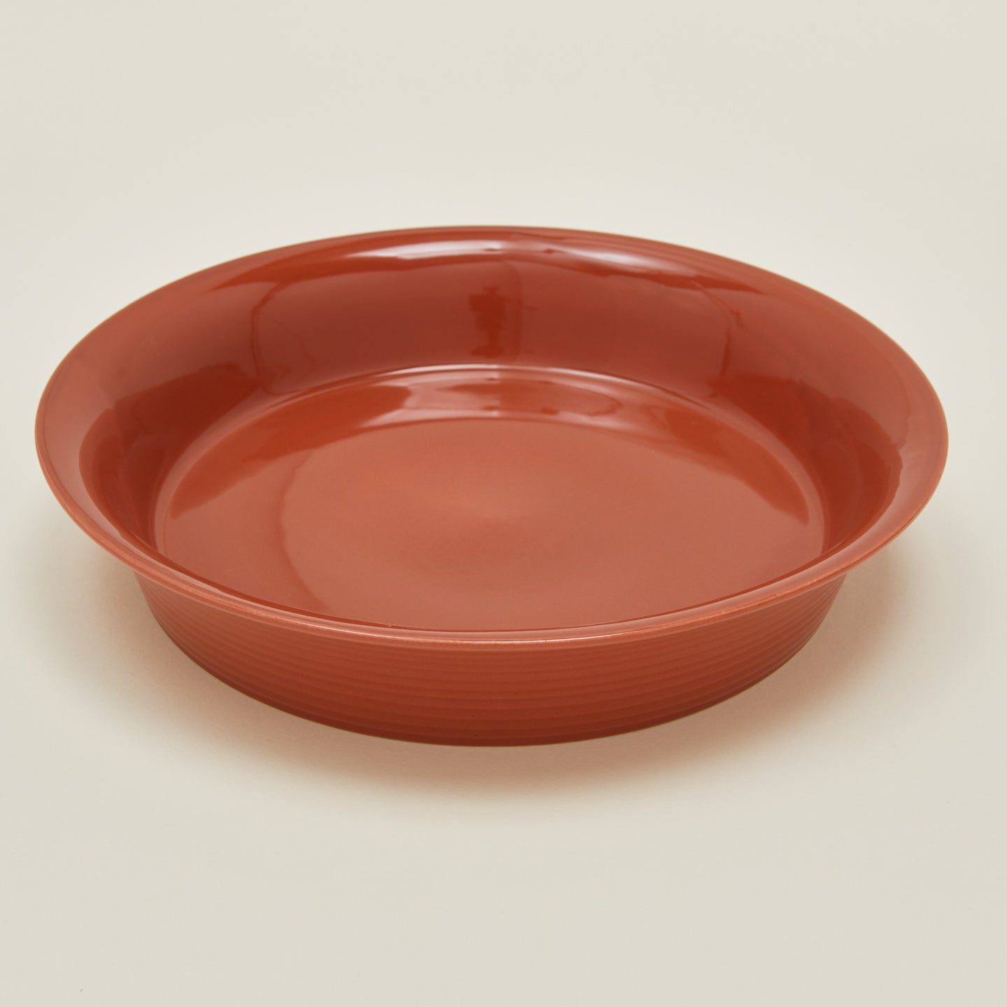 Detailed view of Essential pie dish in terracotta