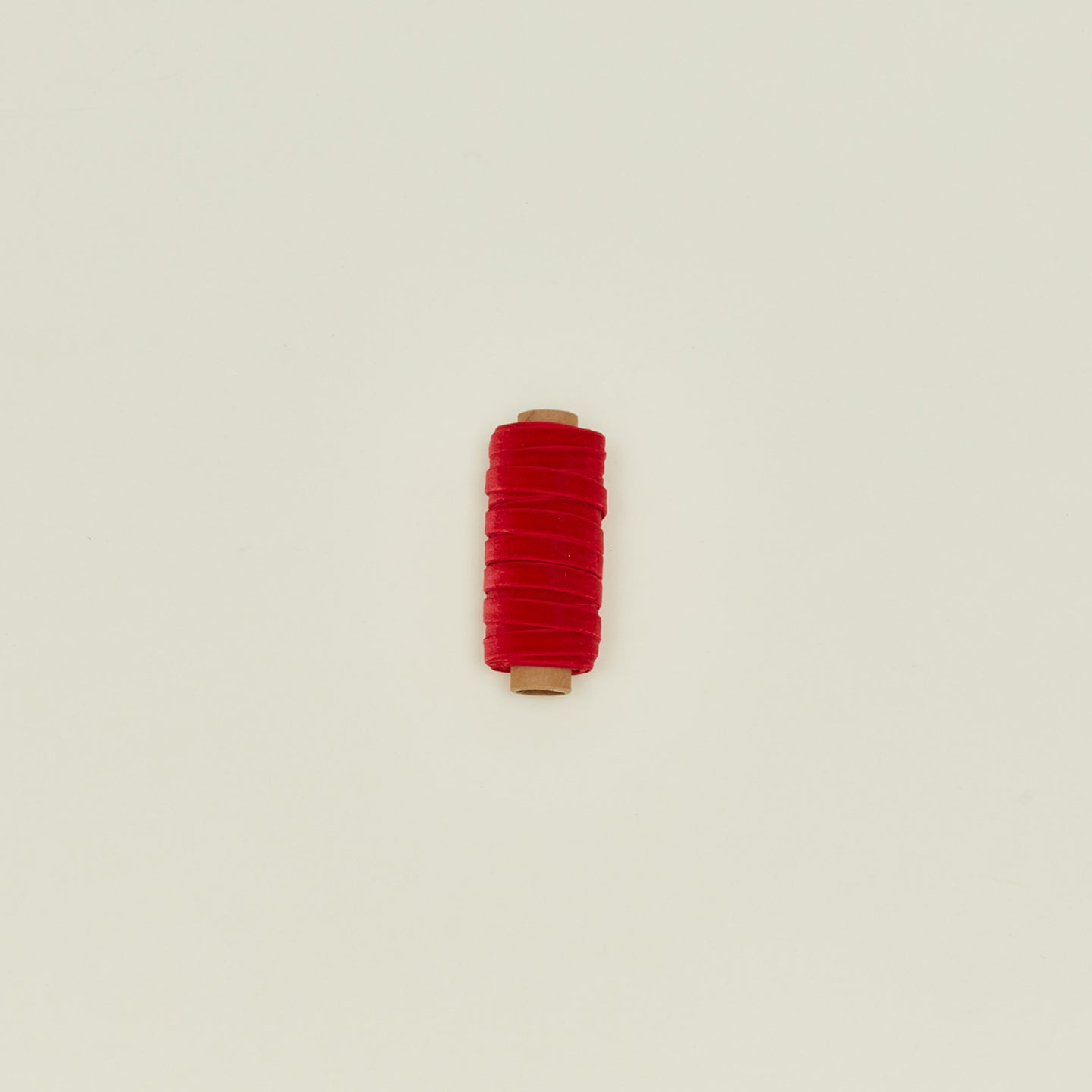 Slim Velvet Ribbon in Red