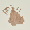 Fog linen papercraft holiday tree disassembled 