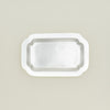 Decorative Edge Rectangular Silver Tray