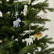 Reindeer Paper Mache Ornament