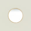 Round brass mirror.