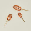 Copper measuring scoops