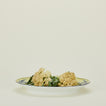 Ginori oval platter in citrino with cauliflower