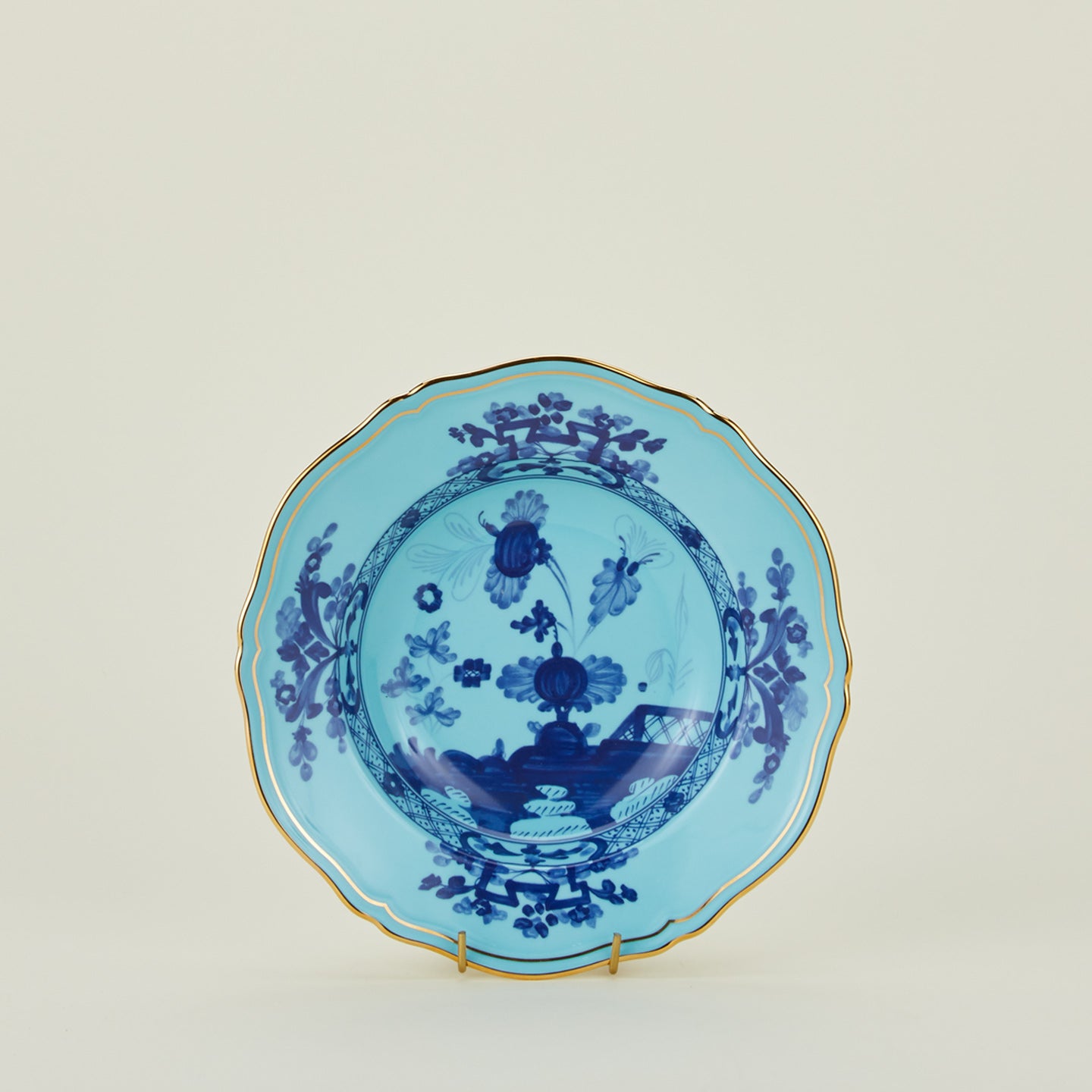 Ginori soup plate in iris