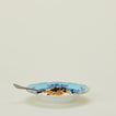 Ginori soup plate in iris with yogurt and granola