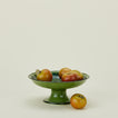 Ginori fruit stand in malachite with apples