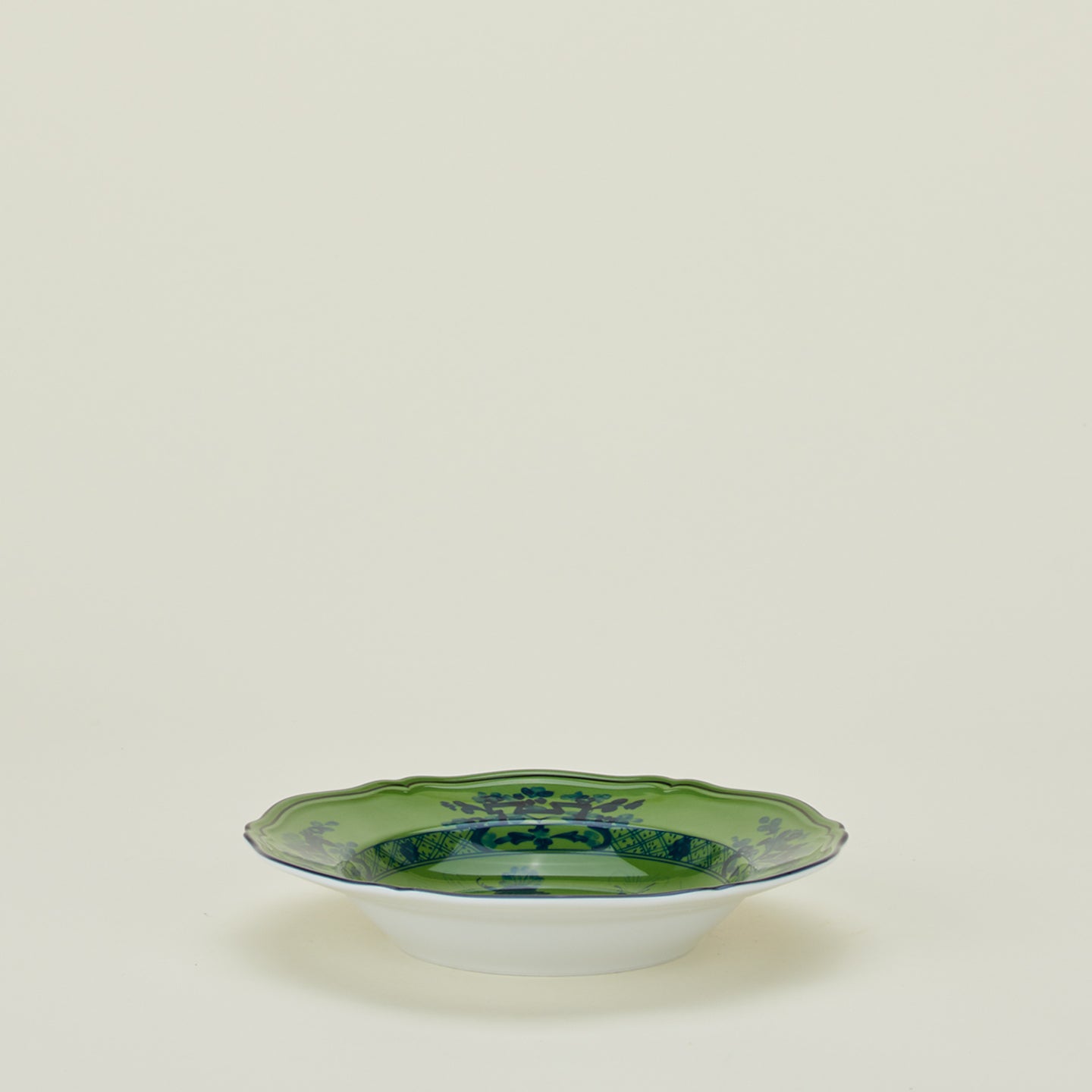 Ginori soup plate in malachite