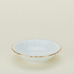 Ginori fruit bowl in white with gold rim