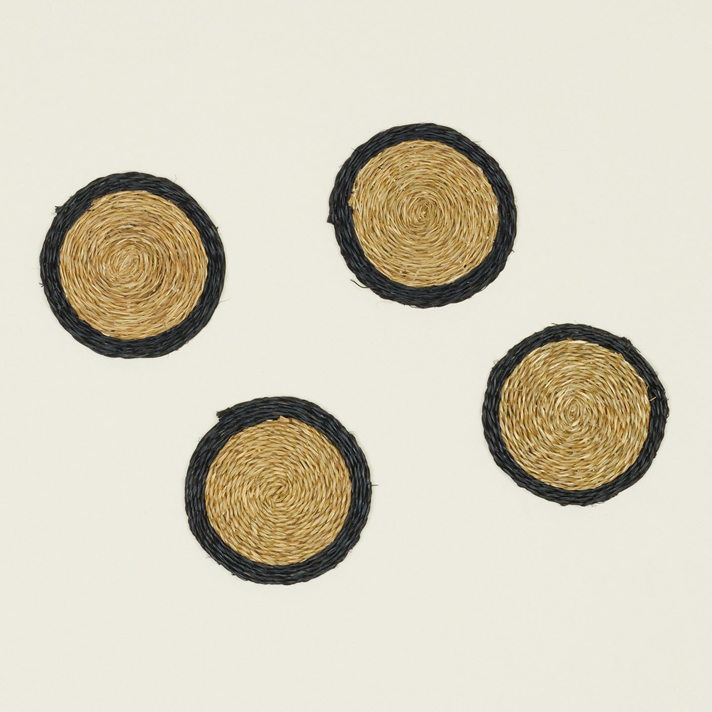 Four Edge Coasters in Black