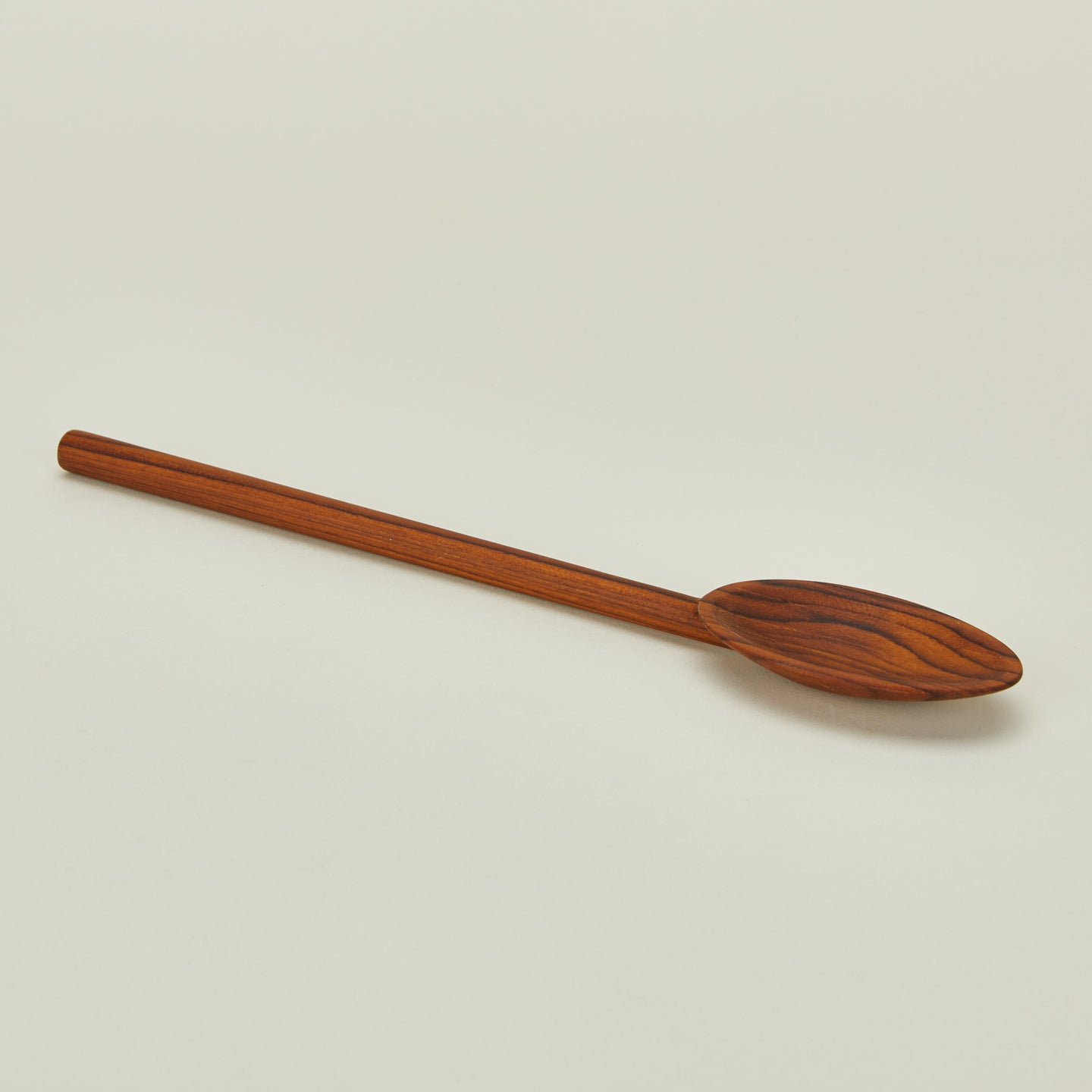 Detailed view of Teak cooking spoon