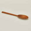 Detailed view of Teak serving spoon