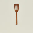 Wide Teak Slotted Spatula