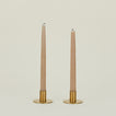 Essential Metal Candle Holders, Set of 2 - Brass