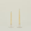 Essential Metal Candle Holders, Set of 2 - Ivory