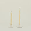 Essential Metal Candle Holders, Set of 2 - Ivory
