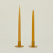 Essential Metal Candle Holders, Set of 2 - Mustard