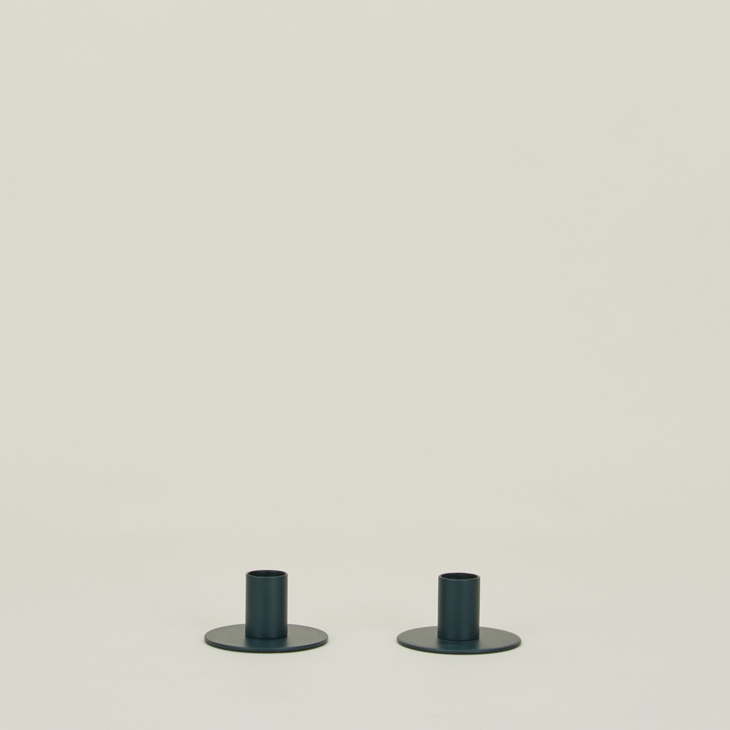 Essential Metal Candle Holders, Set of 2 - Peacock