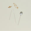 Illo spoon and chopstick set in almond with mushrooms