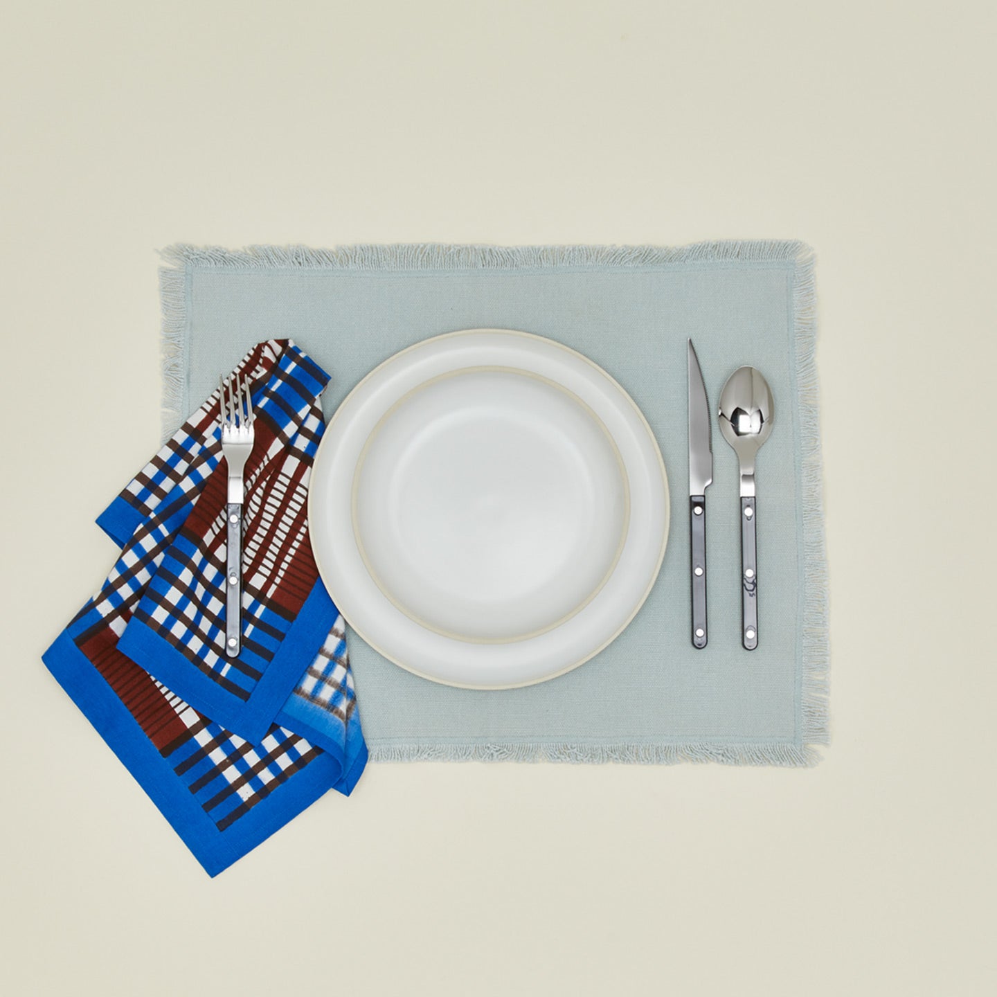 Inner child shetland napkin with place setting