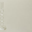 Close up view of Disk candle holder in clear