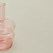 Close up view of Bubble candle holder in pink