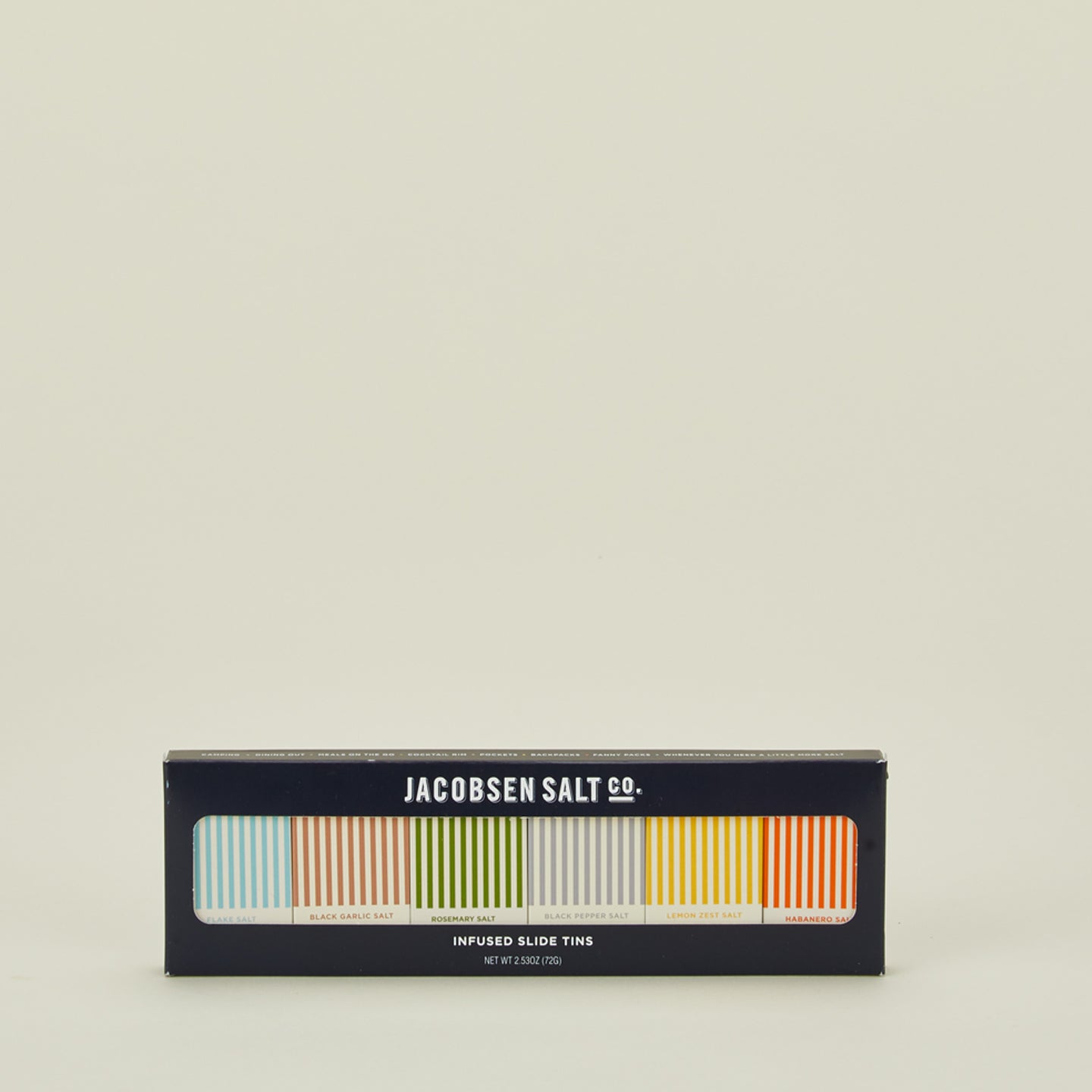 Infused Salt Tin Collection in packaging
