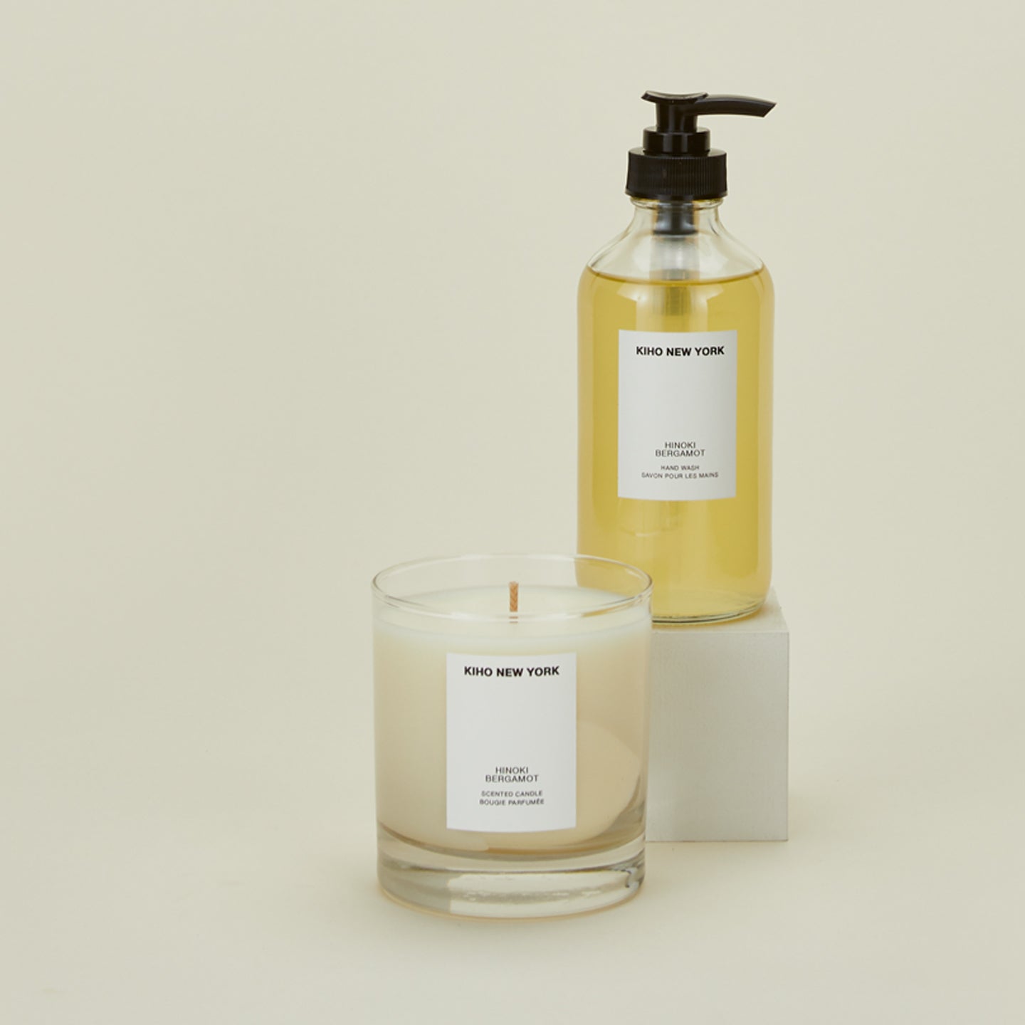 Bergamot hand wash with bergamot candle