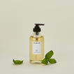 Basil handwash with basil leaves