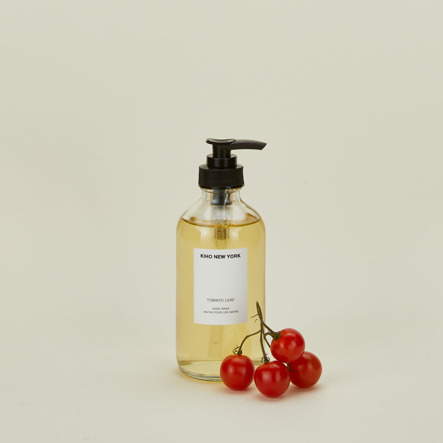 Tomato leaf handwash with tomatoes
