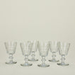 Six Perigord wine glasses.