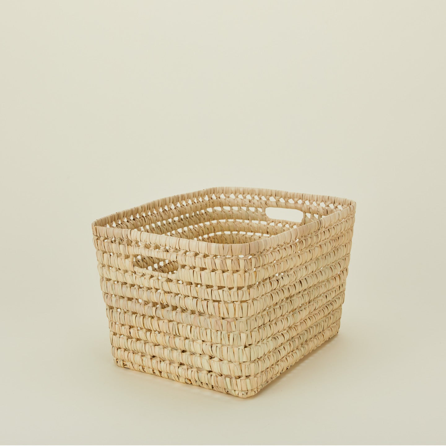 Large open weave basket