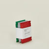 Lurex Sponges - Red/Silver/Green
