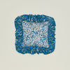 Ruffled Floral Cushion - Evergreen