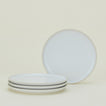 Four Modernist Salad Plates.