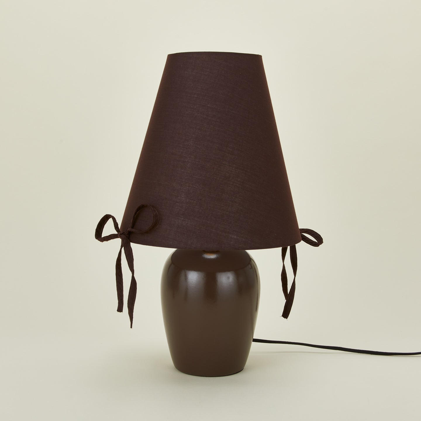 Burgundy Bows Table Lamp