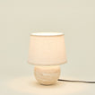 Round Silee Travertine Lamp