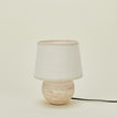 Round Silee Travertine Lamp