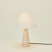 Tall Silee Travertine Lamp