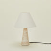 Tall Silee Travertine Lamp