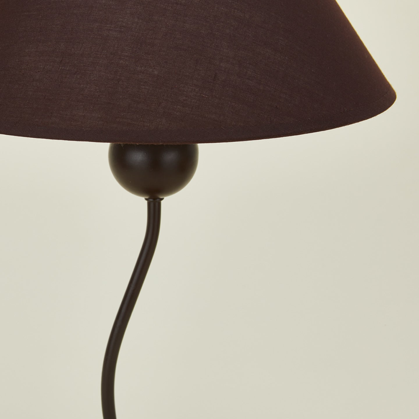 Close up view of Squiggle Table Lamp