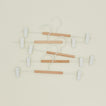 Clip hangers in chalk