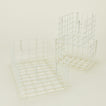 Set of 3 grid baskets in chalk