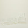 Grid Basket, Set of 3 - Chalk