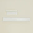 Ledge shelves in chalk