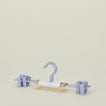 Clip hangers in lilac