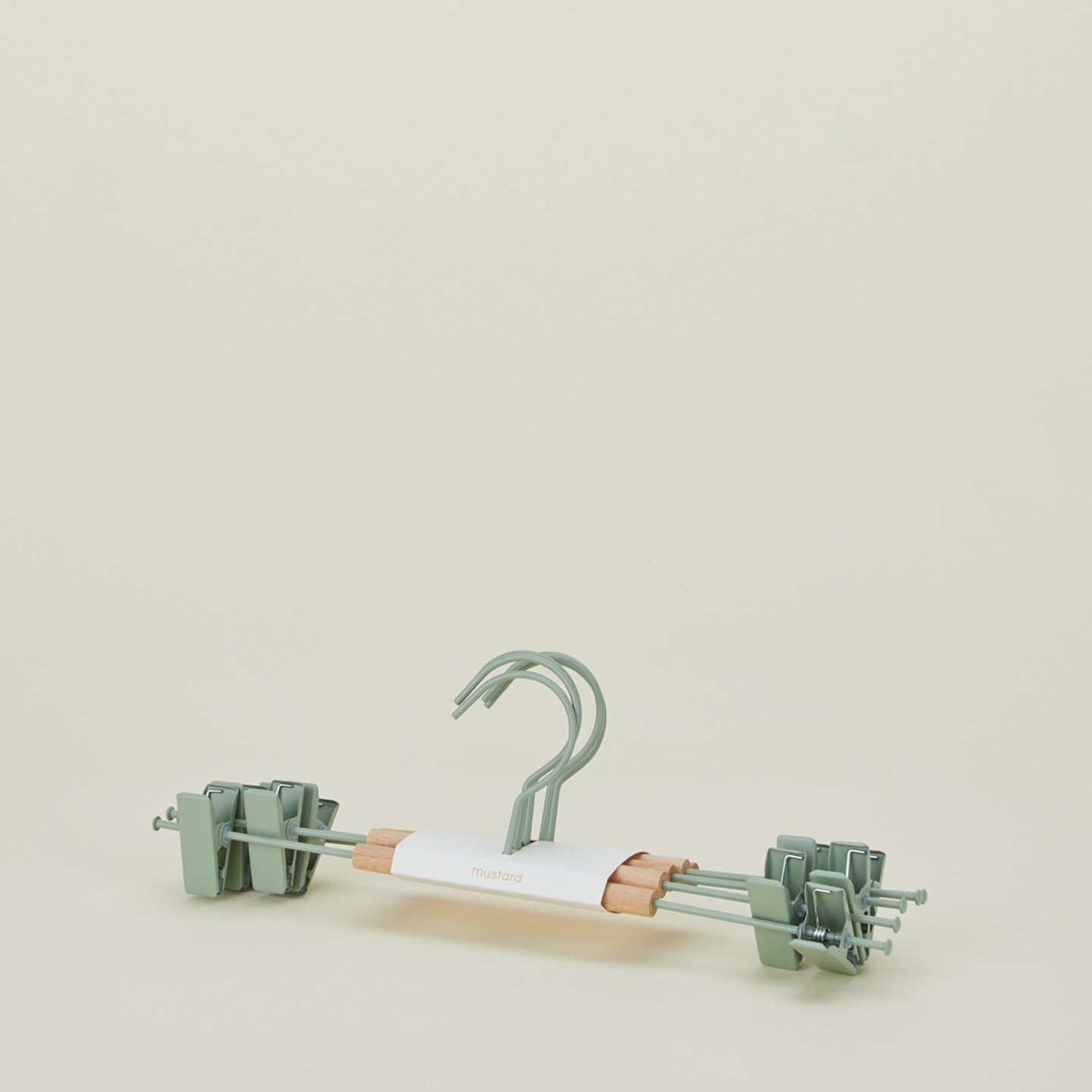 Clip hangers in sage